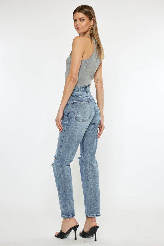 Laila High Rise 90's Straight Leg Jeans - Official Kancan USA