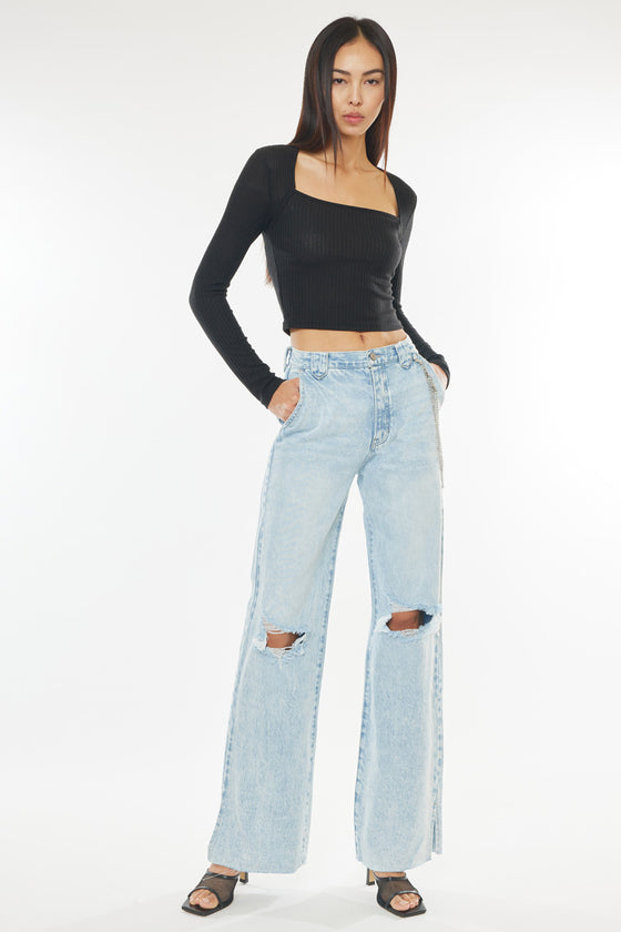 Gigi Ultra High Rise 90's Flare Jeans - Official Kancan USA