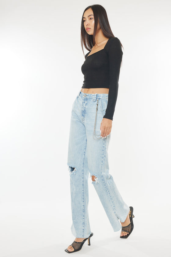 Gigi Ultra High Rise 90's Flare Jeans - Official Kancan USA