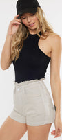 Draya High Rise Ruffle Shorts - Official Kancan USA
