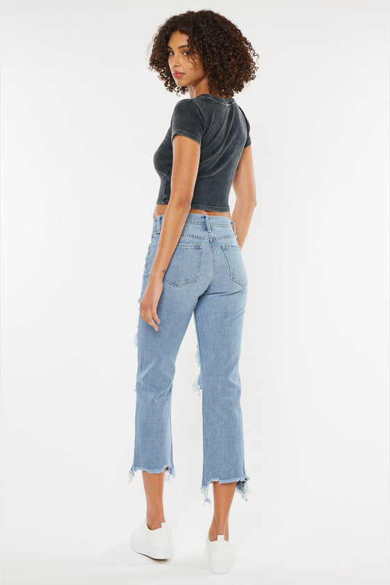 Rania High Rise Straight Leg Jeans - Official Kancan USA
