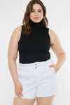 Soledad High Rise Paperbag Shorts (Plus Size) - Official Kancan USA