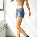 Marjorie Mid Rise Boyfriend Shorts - Official Kancan USA