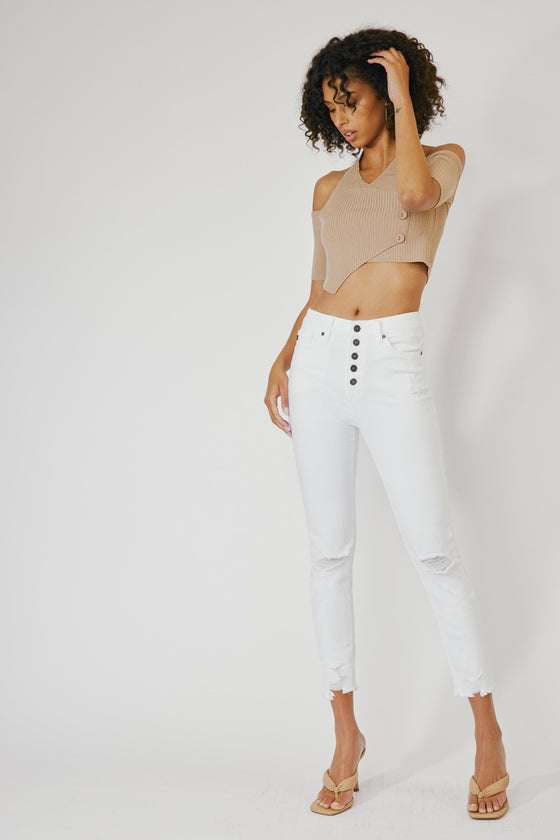 Karlee Ultra High Rise Ankle Skinny Jeans - Official Kancan USA