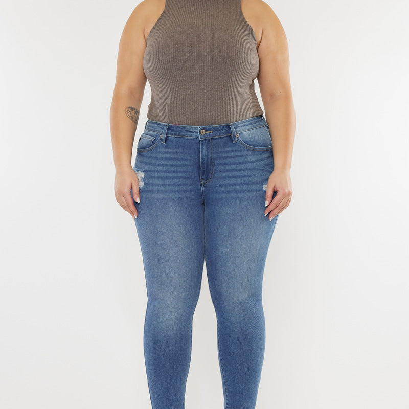 Storm High Rise Super Skinny Jeans (Plus Size) - Official Kancan USA