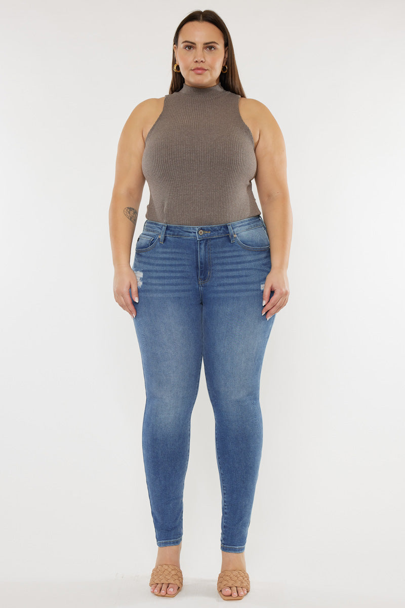 Storm High Rise Super Skinny Jeans (Plus Size) - Official Kancan USA