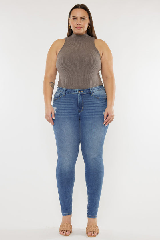 Storm High Rise Super Skinny Jeans (Plus Size) - Official Kancan USA