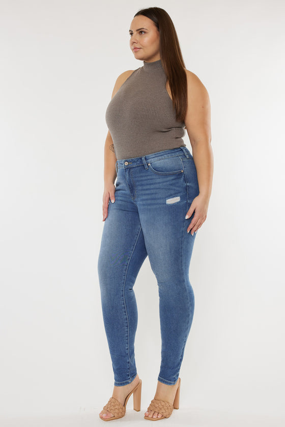 Storm High Rise Super Skinny Jeans (Plus Size) - Official Kancan USA