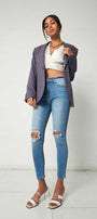 Serena High Rise Ankle Skinny Jeans - Official Kancan USA