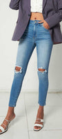 Serena High Rise Ankle Skinny Jeans - Official Kancan USA