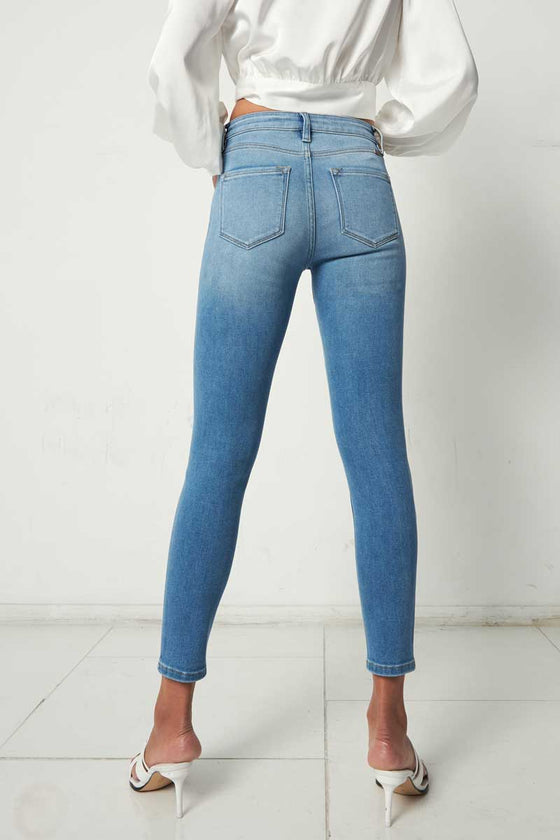 Serena High Rise Ankle Skinny Jeans - Official Kancan USA