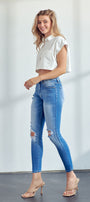 Serena High Rise Ankle Skinny Jeans - Official Kancan USA