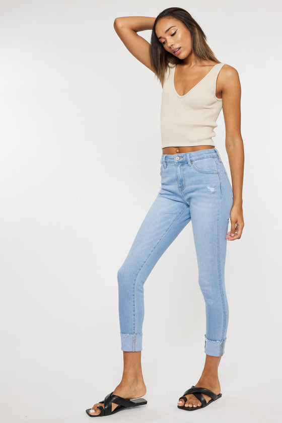 Remy High Rise Ankle Skinny Jeans - Official Kancan USA