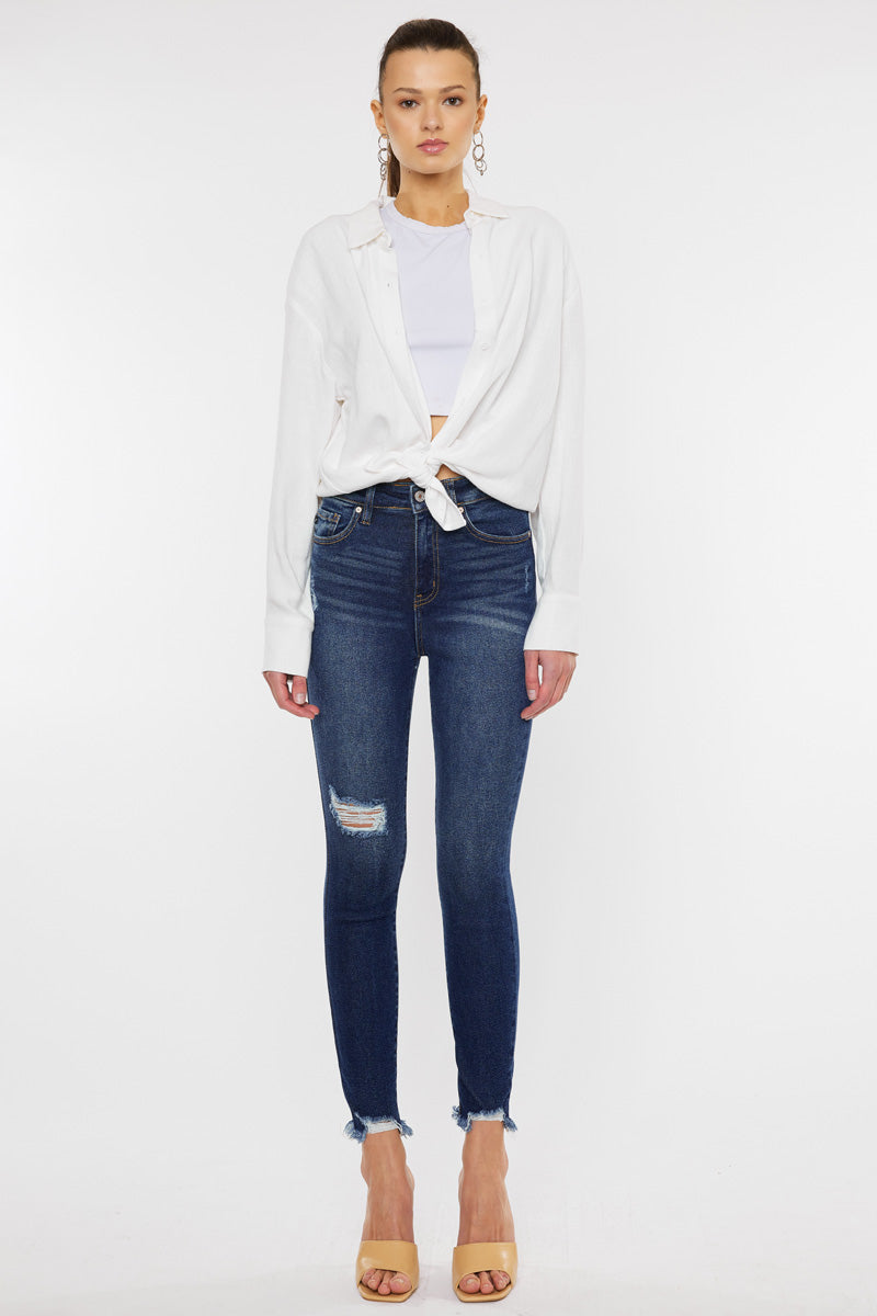 Phoenix High Rise Ankle Skinny Jeans – Kancan USA