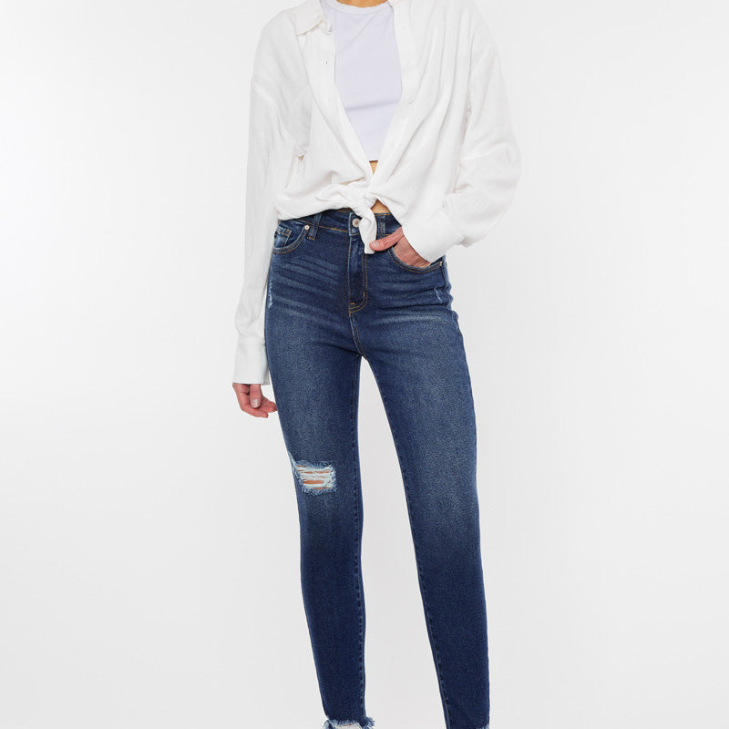 Phoenix High Rise Ankle Skinny Jeans - Official Kancan USA