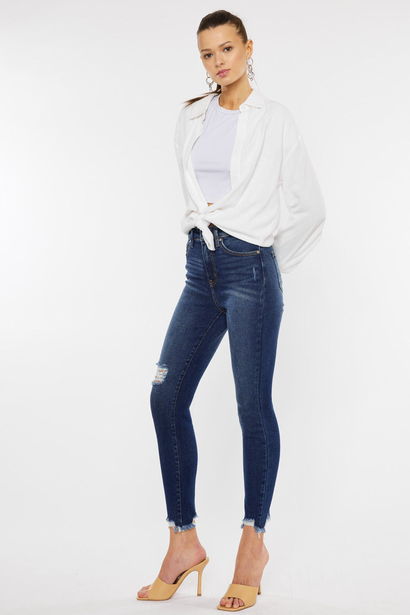 Phoenix High Rise Ankle Skinny Jeans – Official Kancan USA
