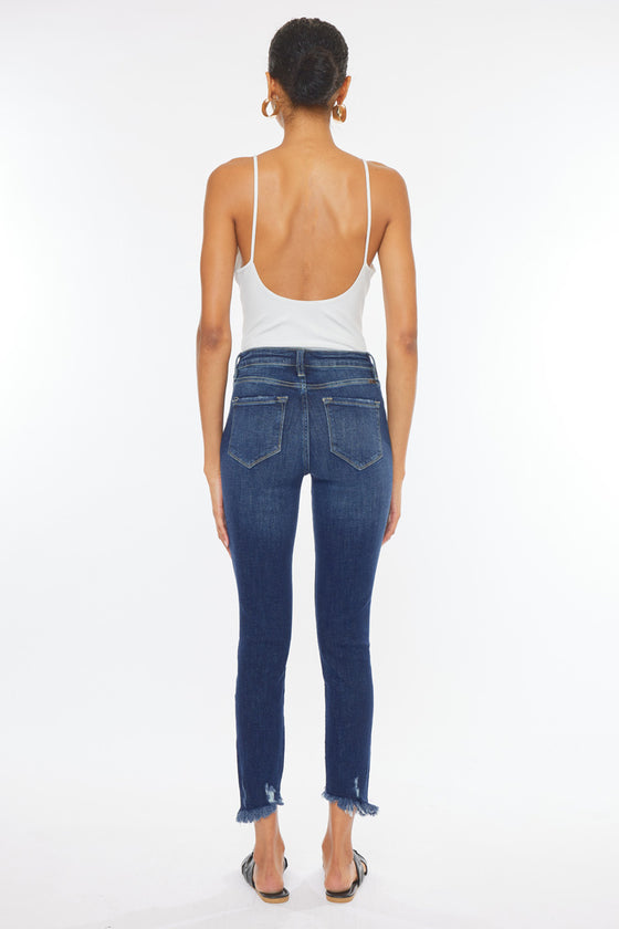 Winston High Rise Cropped Skinny Jeans - Official Kancan USA
