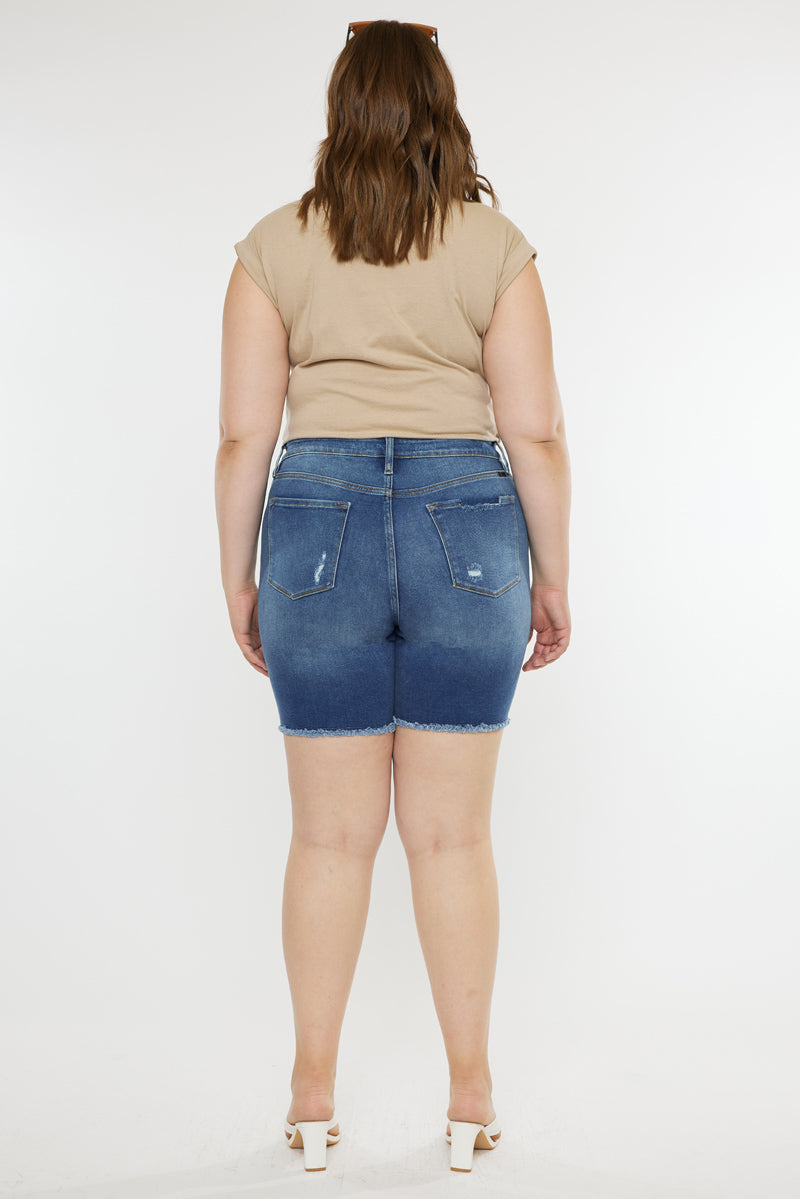 Tammy Ultra High Rise Bermuda Shorts (Plus Size) - Official Kancan USA