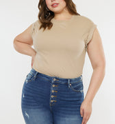 Tammy Ultra High Rise Bermuda Shorts (Plus Size) - Official Kancan USA