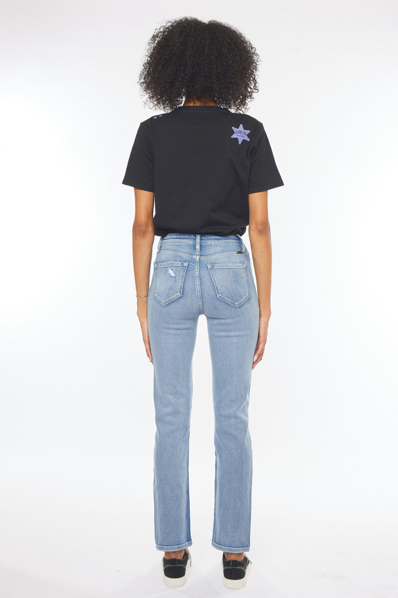 Sultana High Rise Slim Straight Jeans - Official Kancan USA