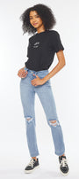 Sultana High Rise Slim Straight Jeans - Official Kancan USA