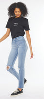 Sultana High Rise Slim Straight Jeans - Official Kancan USA
