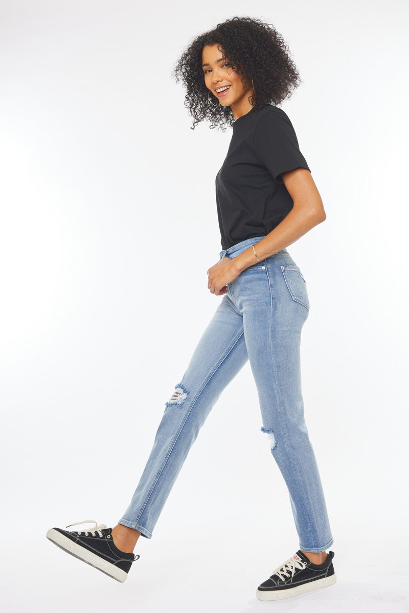 Sultana High Rise Slim Straight Jeans - Official Kancan USA