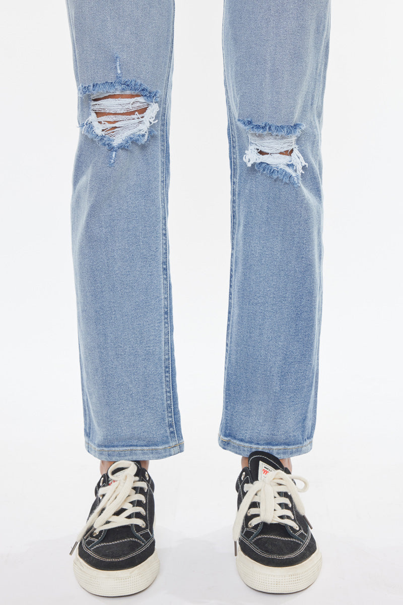 Sultana High Rise Slim Straight Jeans - Official Kancan USA