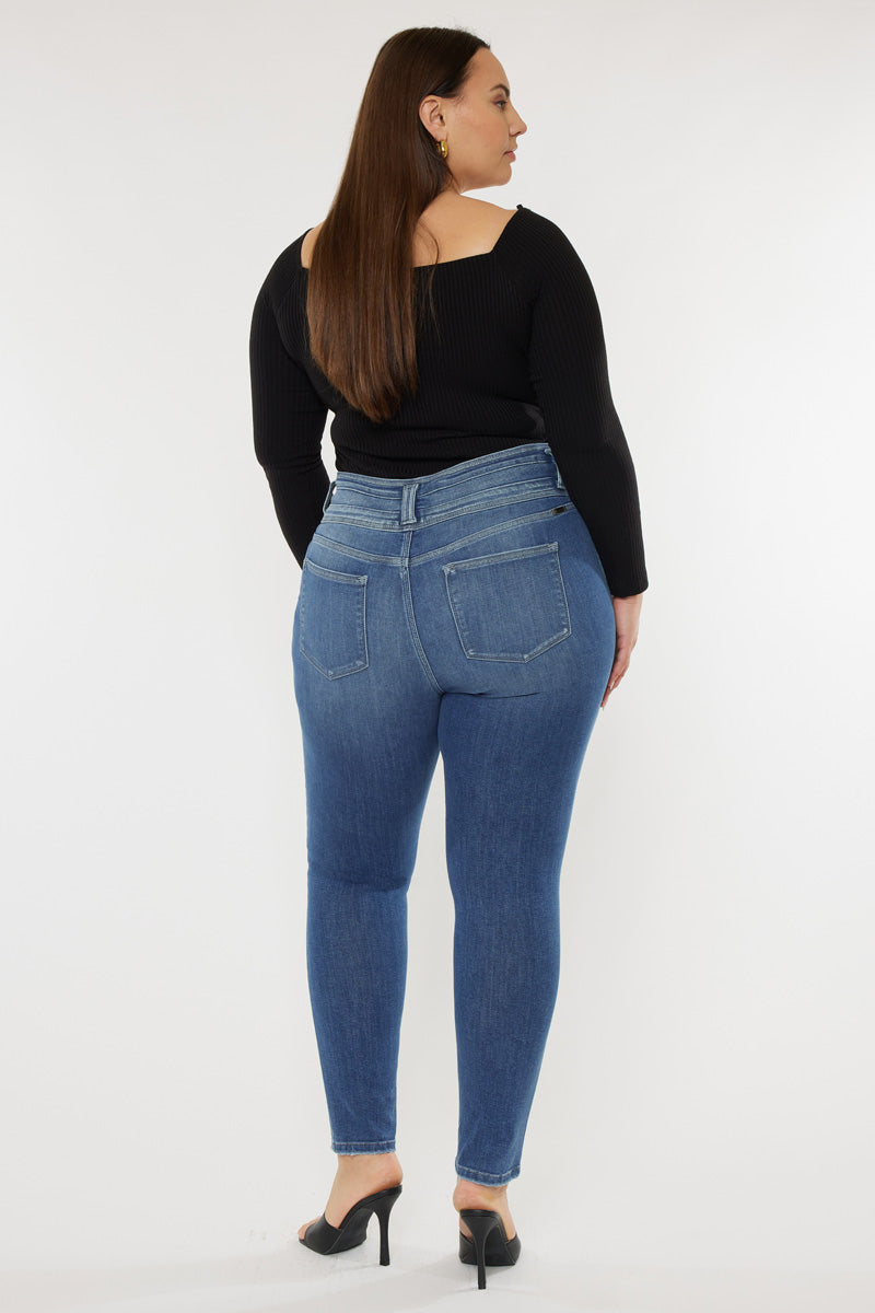 Brianne High Rise Super Skinny Jeans (Plus Size) - Official Kancan USA