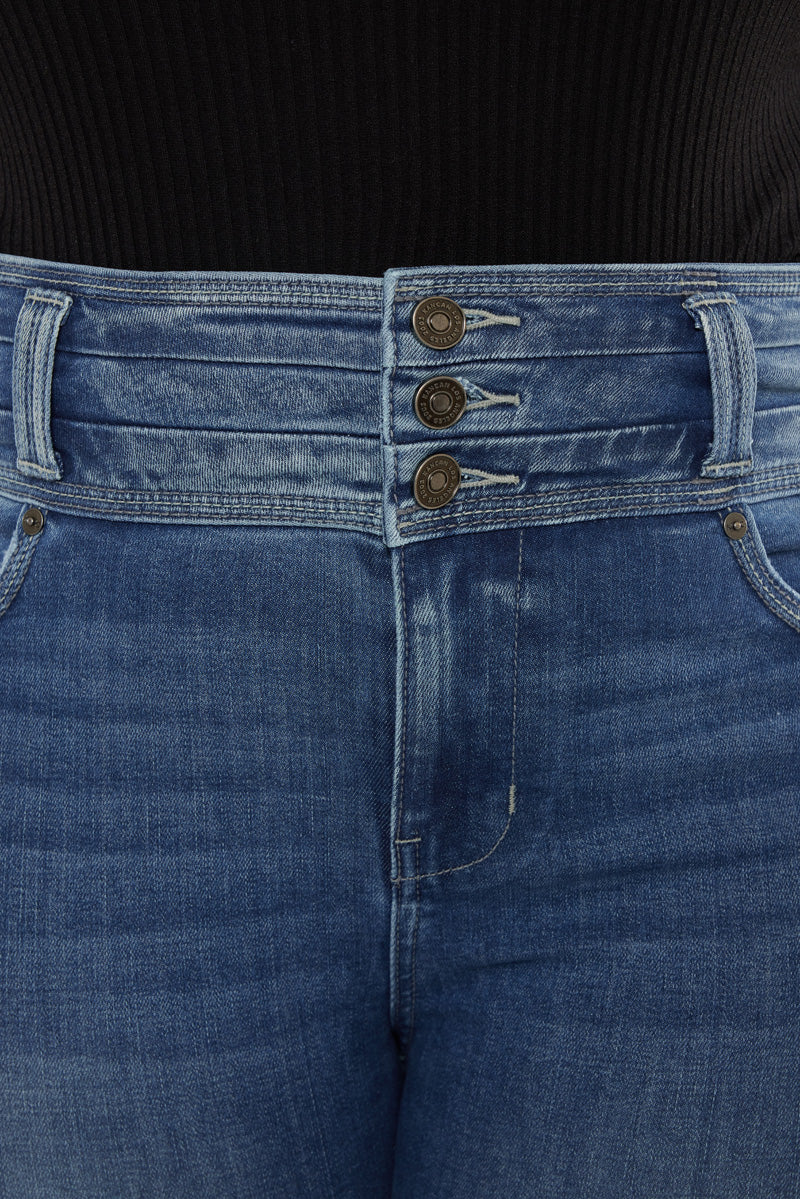 Brianne High Rise Super Skinny Jeans (Plus Size) - Official Kancan USA