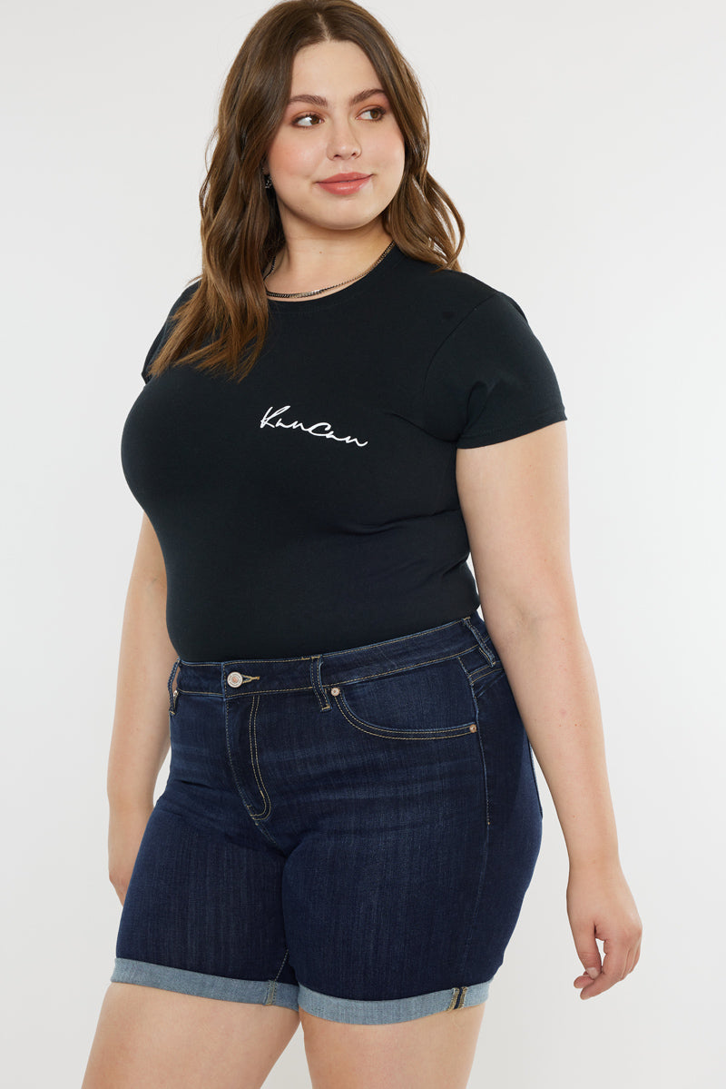 Chance Mid Rise Shorts (Plus Size) - Official Kancan USA