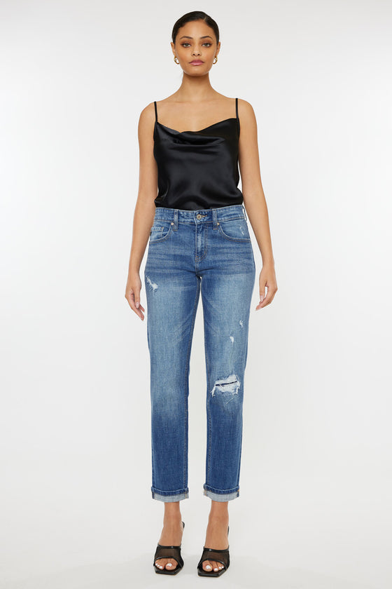 Lexington Mid Rise Boyfriend Jeans - Official Kancan USA