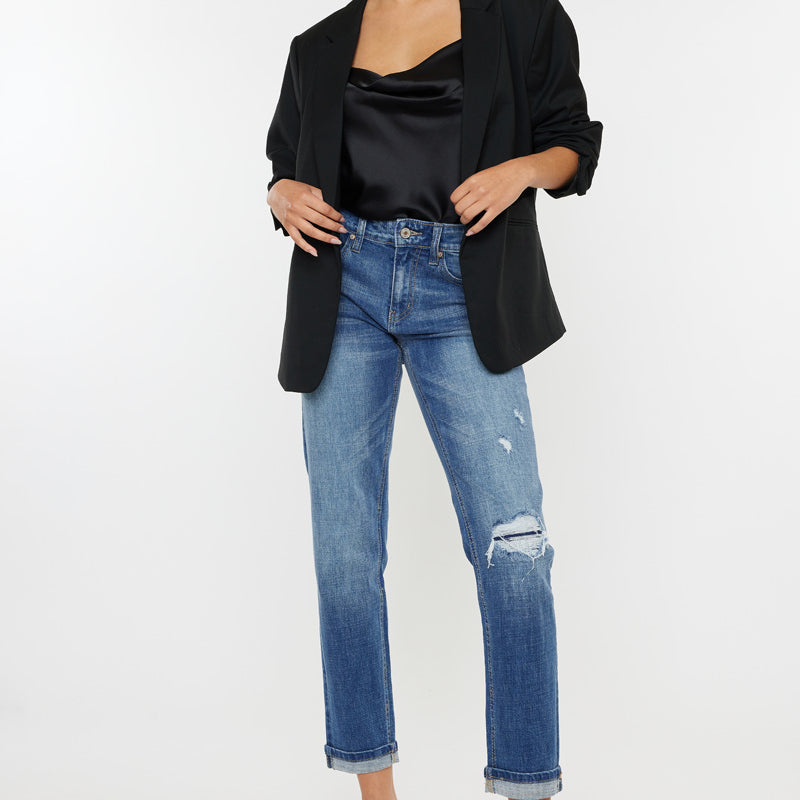 Lexington Mid Rise Boyfriend Jeans - Official Kancan USA