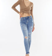 Amanda High Rise Ankle Skinny Jeans - Official Kancan USA