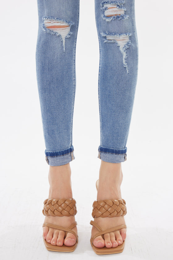 Amanda High Rise Ankle Skinny Jeans - Official Kancan USA
