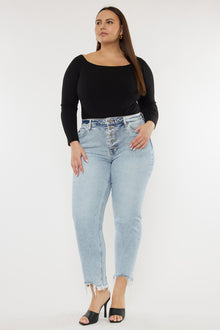  Mapel High Rise Slim Straight Jeans (Plus Size) - Official Kancan USA