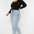 Mapel High Rise Slim Straight Jeans (Plus Size) - Official Kancan USA