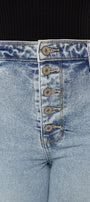 Mapel High Rise Slim Straight Jeans (Plus Size) - Official Kancan USA