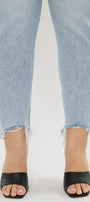 Mapel High Rise Slim Straight Jeans (Plus Size) - Official Kancan USA