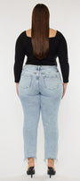 Mapel High Rise Slim Straight Jeans (Plus Size) - Official Kancan USA