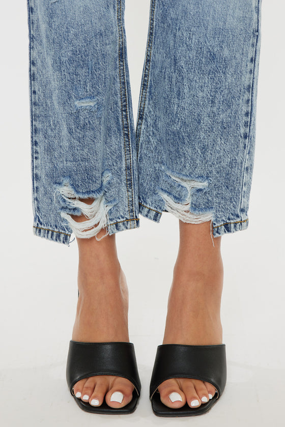 Trevie Ultra High Rise Straight Leg Jeans - Official Kancan USA