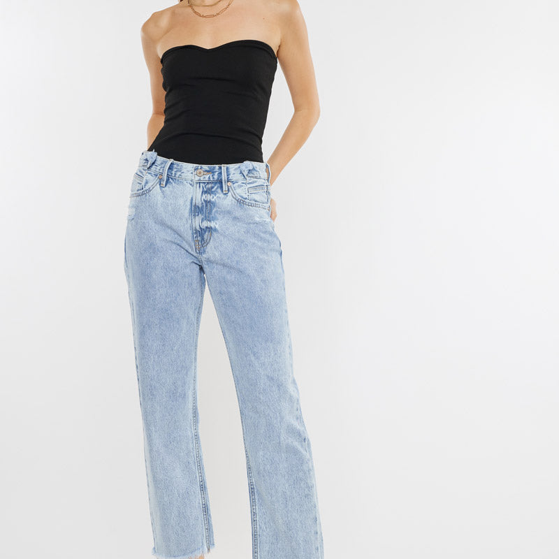 Meadow High Rise Straight Leg Jeans - Official Kancan USA