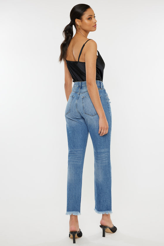 Meadow High Rise Straight Leg Jeans - Official Kancan USA