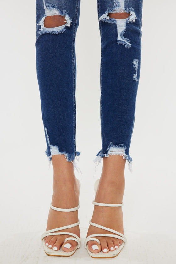 Samantha High Rise Ankle Skinny Jeans - Official Kancan USA