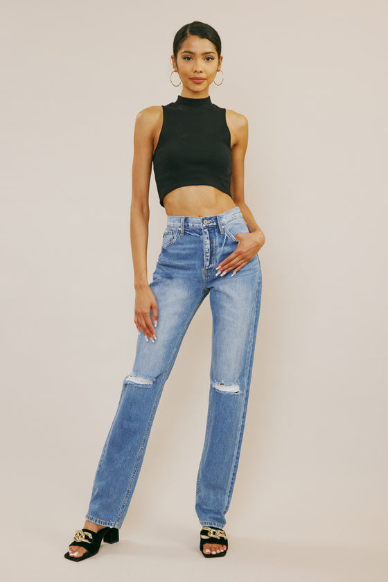 Ashe Ultra High Rise Straight Leg Jeans - Official Kancan USA