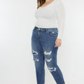 Jayleen Mid Rise Slim Boyfriend Jeans (Plus Size) - Official Kancan USA