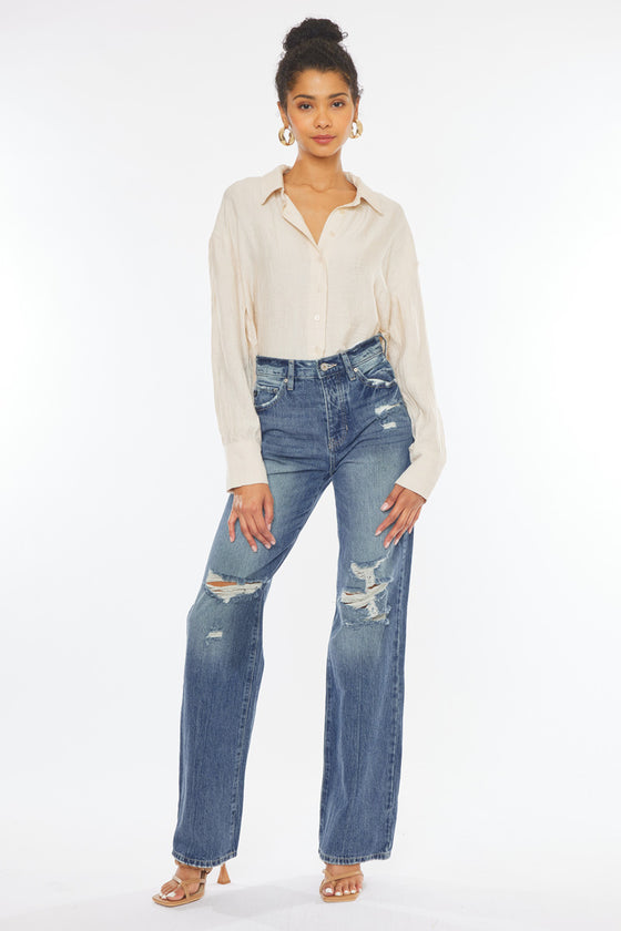 Lydia Ultra High Rise 90's Flare Jeans - Official Kancan USA