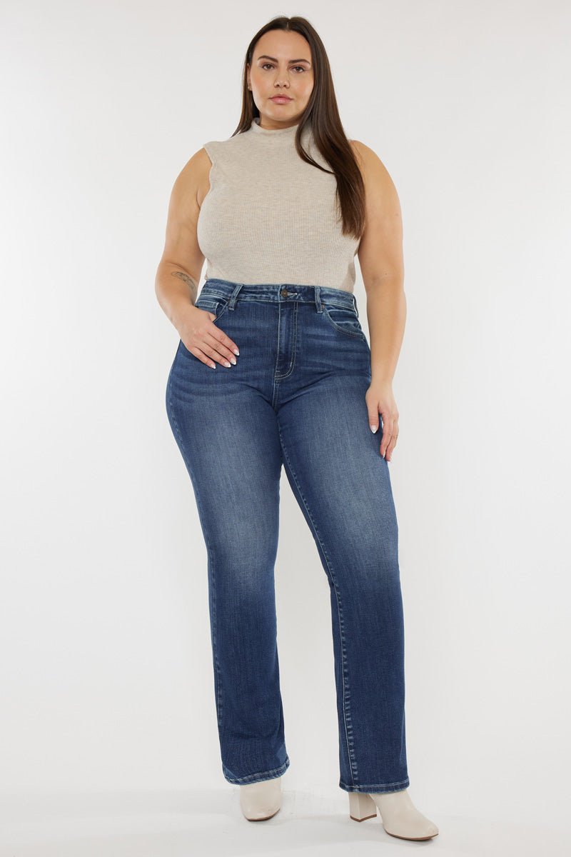 Cade High Rise Bootcut Jeans (Plus Size) - Official Kancan USA