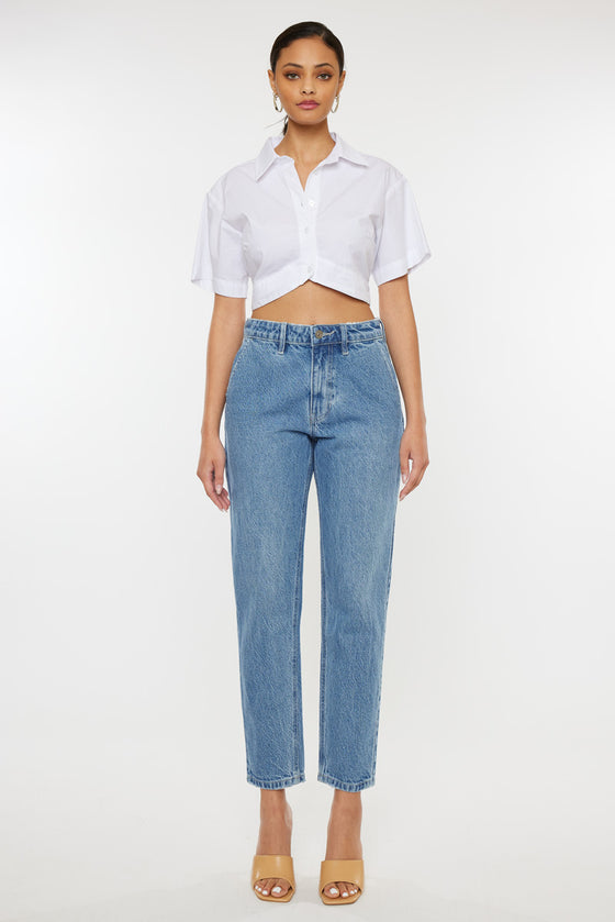 Hartford High Rise Mom Jeans - Official Kancan USA