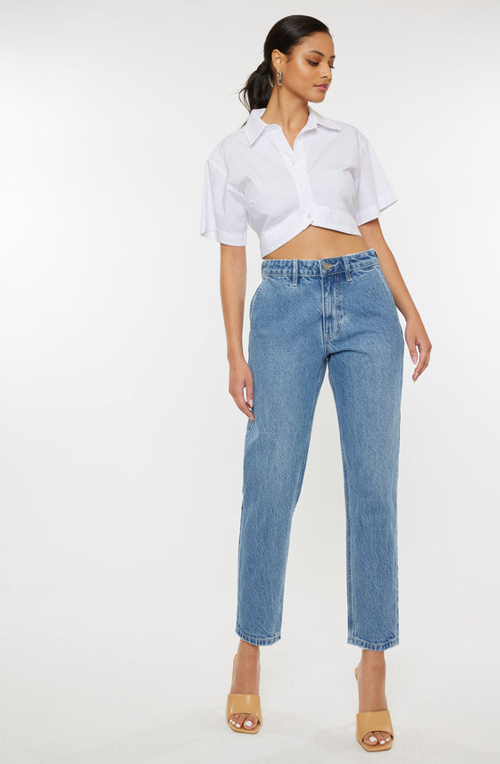 Hartford High Rise Mom Jeans - Official Kancan USA